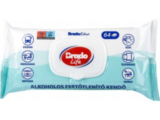 Brado Life fertőtlenítő kendő 64dbos