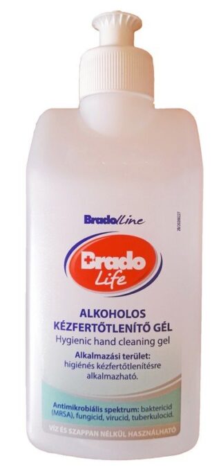 Brado Life kézfertőtlenítő gél, 300 ml, kupakkal