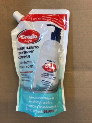 Brado Life folyékony szappan, fertőtlenítő, 500ml, utántöltő