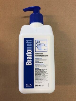 Bradonett folyékony szappan, fertőtlenítős 500ml pumpás utántöltő