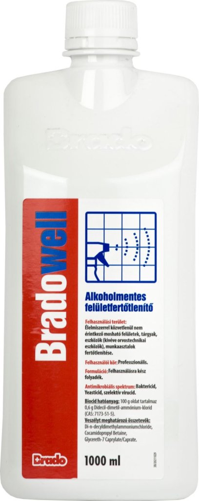 Bradowell felületfertőtlenítő, 1 L