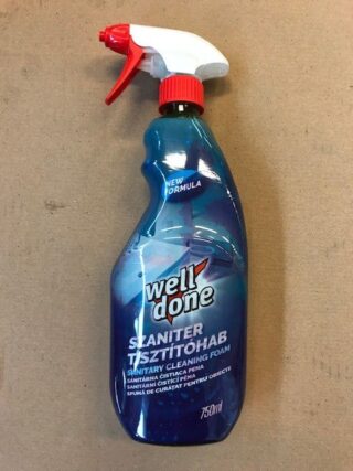 Well Done szaniter tisztítóhab, 750ml, szórófejes.