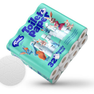 FINITO háztartási toalettpapír 2rtg., 100% cell., 160lap/18m/tek., 32tek./cs., 2cs./#, 36#/raklap