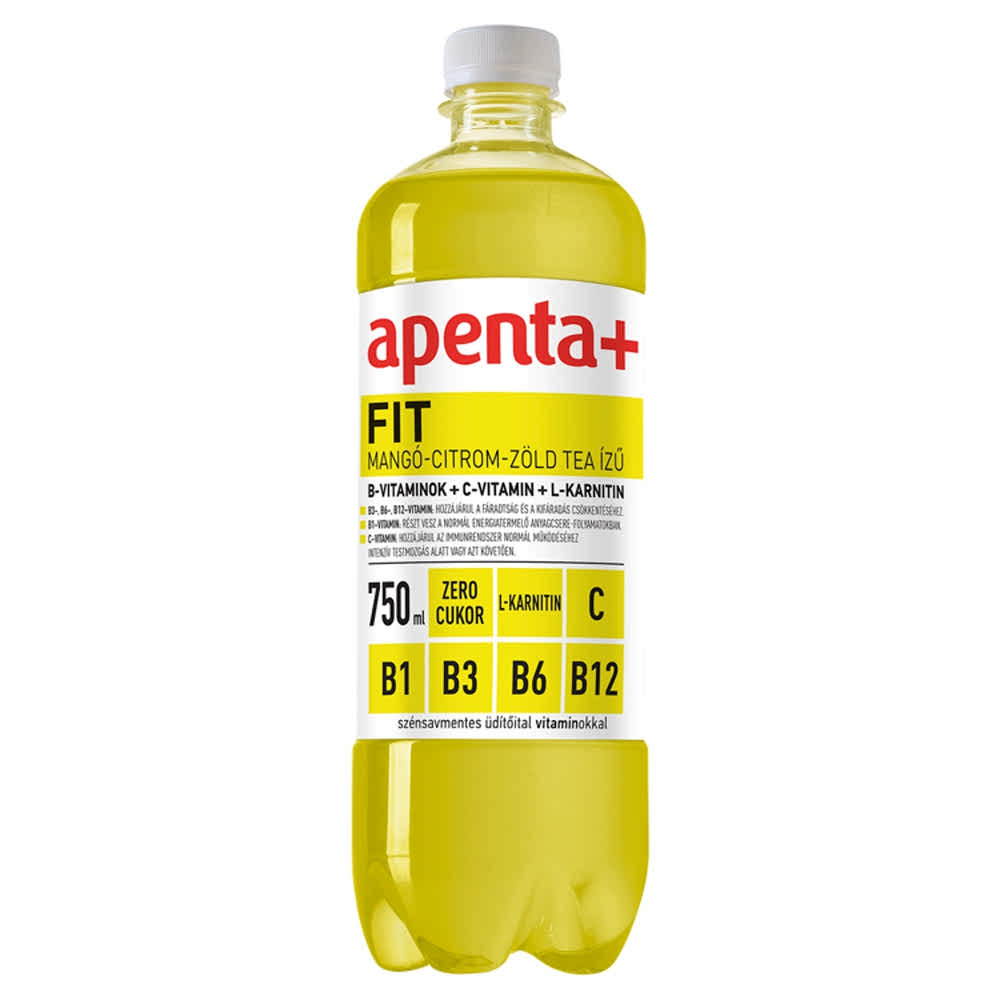 Apenta Fit vitaminital 750ml Mangó-Citr-Zöld tea(B,C vit. L-Karnitin)