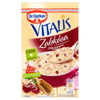 Dr.Oetker Vitalis Zabkása 55g Meggyes+Chia