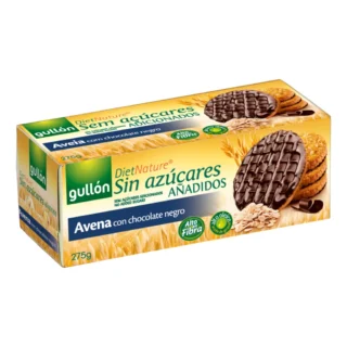 Gullon Avena étcsokoládés zabkeksz cukor nélkül 275 g