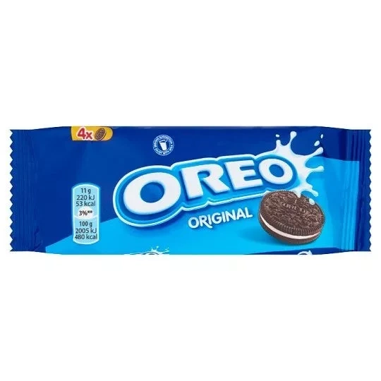 OREO Vanília ízű krémmel töltött kakaós keksz 44 g